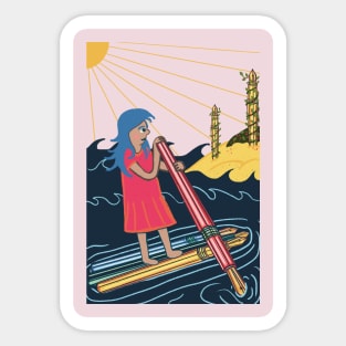 Six of Swords Sticker